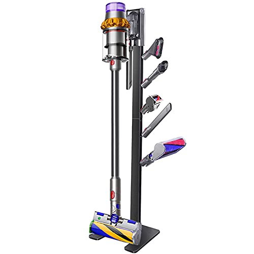 XIGOO Dyson Vacuum Stand with 5 Hooks, Black - color: Black, size: 5 Hooks