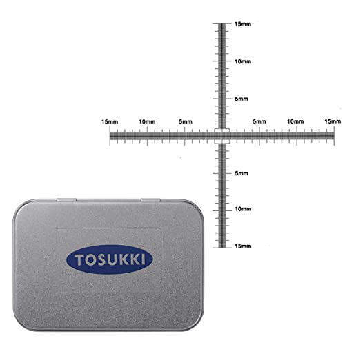 0.1mm Calibration Slide for Microscope,Cross Micrometer for Microscope,Micrometer Ruler,Calibration Tool,Micrometer Measuring Tool