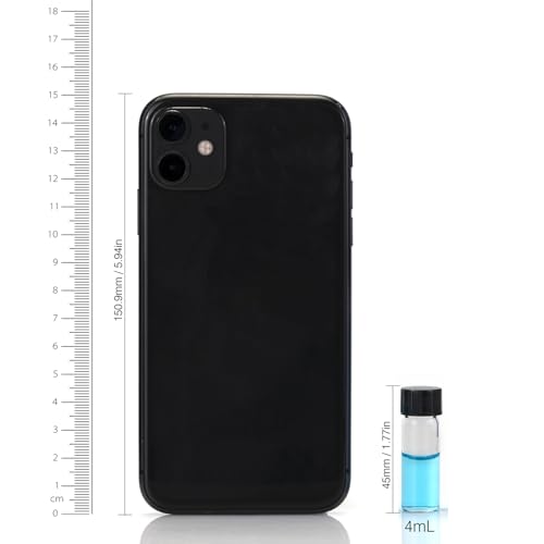 ALWSCI 1 Dram Glass Vials, Small Liquid Sample Vial, 4 ml Borosilicate Glass Empty Vials with Caps, 13-425 Black Screw Caps with PE Liner, Pack of 100 - size: 4ML