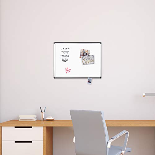 U Brands Dry Erase Board for Wall, Magnetic White Board, 24" x 18" - size: 24"W x 18"H