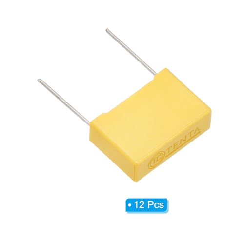 PATIKIL Safety Capacitors 12Pack 0.22uF AC 275V 15mm Pin Pitch 18x12x6mm - size: 15mm Pin Pitch, style: 0.22uF