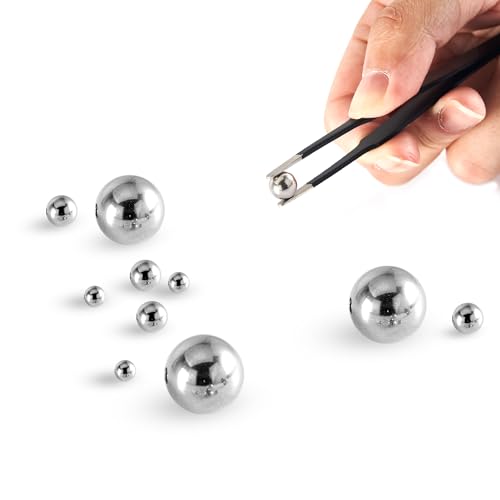 XIKE 1-8mm Chrome Steel Balls G16 Assortment Kit (590 Pcs 12 Sizes) - size: 12 Sizes