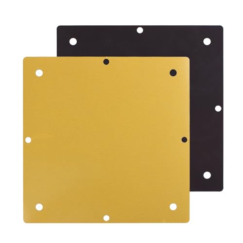 3D Printer Accessories Adventuer 5M Pro Platform Bottom Sticker 235×235mm: High Temperature Resistant Hardened Surface 8 Hole Heated Bed Cover with Back Adhesion for AD5M Build Plate