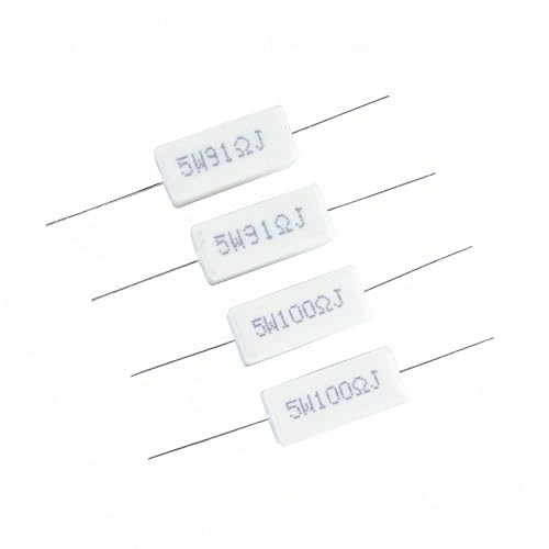 30 Values 60 Pieces Cement Resistor KIT 5W (0.01 Ohm - 100 Ohm) - style: 0.01 ohm-100 ohm 60PCS