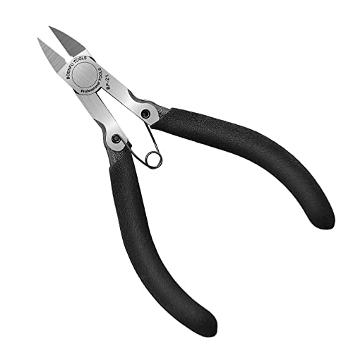 BOENFU Flush Cutters for Jewelry Making Precision Small Wire Cutters Snips - color: 5 Inches