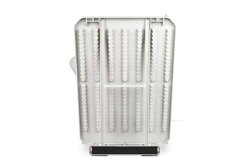 Heathrow Scientific Lab Drying Rack for Glassware, Includes 72 Removable Pegs with SureGrip Hooks, Durable Polystyrene Construction, Self-Standing or Wall-Mountable, Holds up to 77 Pounds of Glassware