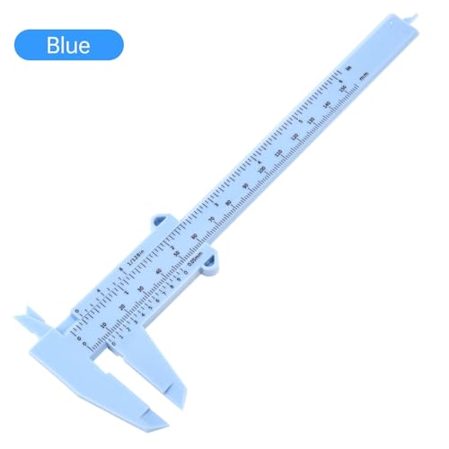 0-150mm Mini Vernier Caliper Metric Imperial Scale Gauge Plastic Ruler for Carpentry Student Jewelry Measuring Tool