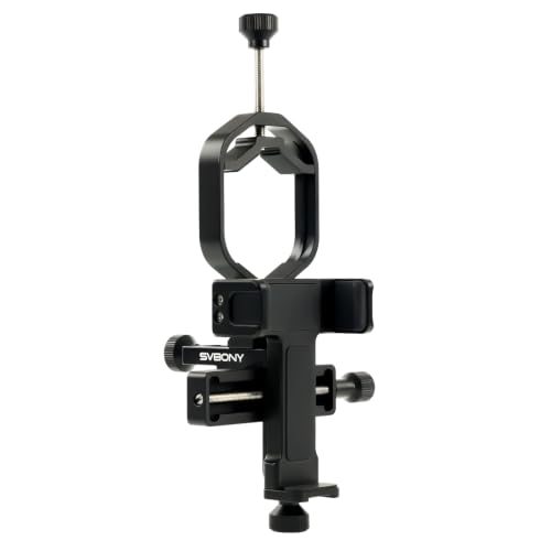 SVBONY SV214 Pro Telescope Phone Mount 3 Axis, Telescope Phone Adapter - size: Support 28 to 48mm