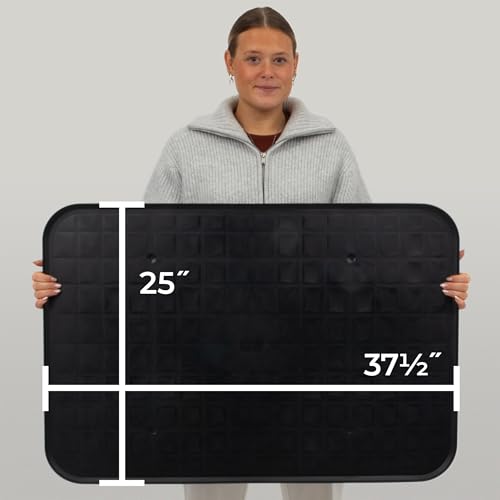 Scepter 37" L x 25" W Heavy Duty Utility Drip Tray, Black, 2-Pack