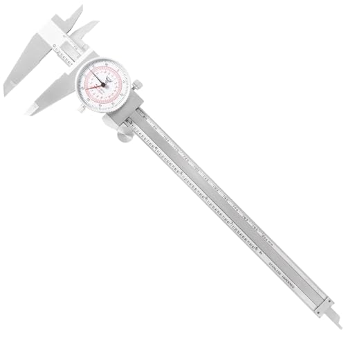 PECtools 8 Inch Dial Caliper DIN 862 Inch/Metric Double Dial - size: 8“/200mm