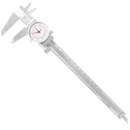 PECtools 8 Inch Dial Caliper DIN 862 Inch/Metric Double Dial - size: 8“/200mm