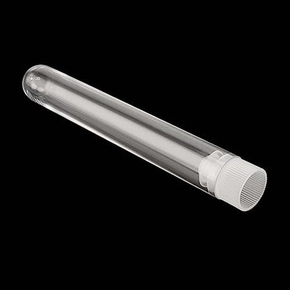 JAPCHET 250 PCS 10 ML Plastic Test Tubes, 16 x 100 MM Clear Test Tubes with Cap Test Tubes Bulk for Experiments and Party Storing - size: 250 Pack 10 ml