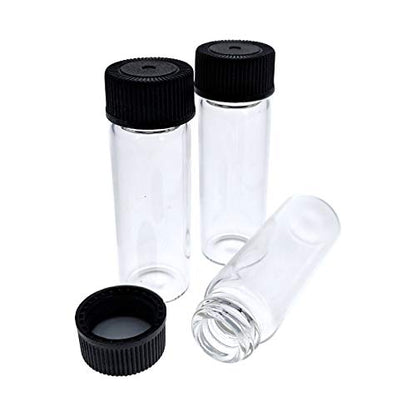 144pk 2 Dram Small Glass Vials with Screw On Cap, Hobby and Craft Lab Sample Vial Set - size: 2 Dram