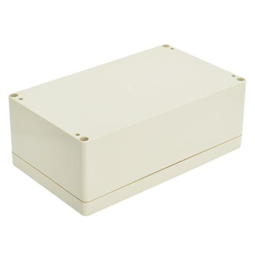 LeMotech Waterproof Dustproof IP65 ABS Plastic Junction Box Universal Electric Project Enclosure Pale Gray 7.9 x 4.7 x 2.95 inch (200 x 120 x 75 mm) - size: 7.9"x4.7"x2.95"