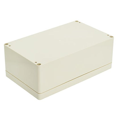 LeMotech Waterproof Dustproof IP65 ABS Plastic Junction Box Universal Electric Project Enclosure Pale Gray 7.9 x 4.7 x 2.95 inch (200 x 120 x 75 mm) - size: 7.9"x4.7"x2.95"