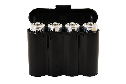 3 Pack AA / AAA / CR123A Black Battery Holder Storage Cases