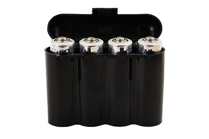 3 Pack AA / AAA / CR123A Black Battery Holder Storage Cases
