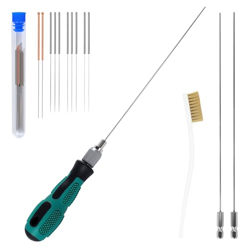 14PCS No-clogger 3D Printer Nozzle Cleaning Kit,10 Needles & Brush - style: 5PCS