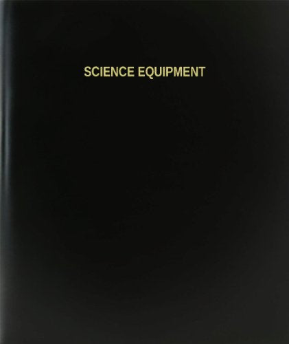 BookFactory Science Equipment Log Book/Journal/Logbook - 120 Page, 8.5''x11'', Black Hardbound (XLog-120-7CS-A-L-Black(Science Equipment Log Book))