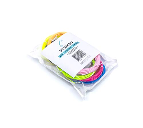 SCRIB3D Pen Filament Refills, 10 Colors, 100 Feet, 1.75mm PLA, Works with SCRIB3D, PIKA3D, MYNT3D and Most Other 3D Printing Pens - style: PLA