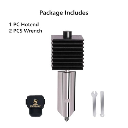 A1 Mini, A2L Upgrade Hotend Kit, 3D Printer Print Head Hot End Heating Block Kit with 0.2mm Hardened Steel Nozzle and Silicone Socks for Bambu Lab A1/A1 Mini/A2L - size: 0.2mm, style: 1 Pack