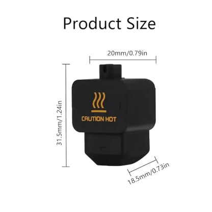 12Pcs Hotend Silicone Sock for Bambu Lab H2D, High Temp Nozzle Cover - size: For H2D