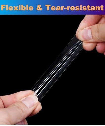 Super Thin Double Sided Adhesive Tape 1Inch x 66Feet Transparent Sticky Tape for Making DIY Crafts, Paste Photo, Scrapbook, Gift Wrap, Rug Fixed, Woodworker, Fashion Clothing, Wall Decor, Cat Training - size: 1 inch x 66 feet