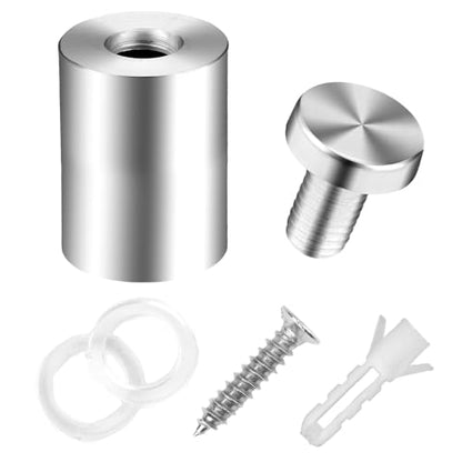 Standoff Screws for Acrylic Signs - Metal Mounts (1x1.57in) - size: 1x1.57 in (12 Pcs)