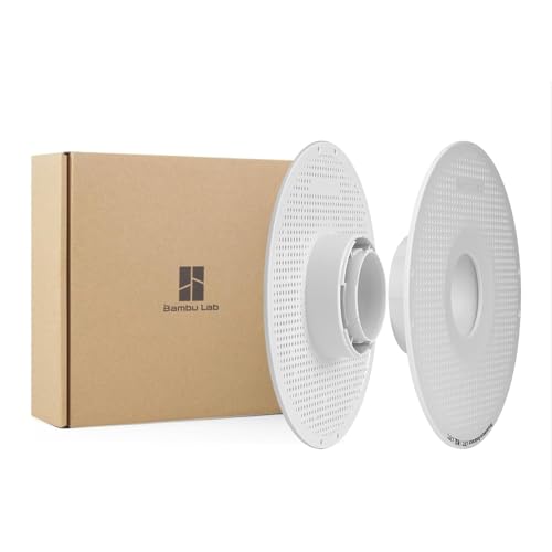 Original Bamboo Lab AMS Filament Tray Detachable Filament Reel Spool Holder Low Temperature Tray Reusable Fit for PLA,PETG,TPU,ABS Compatible with Bambu X1,P1,A1 3D Printer (White) - color: White