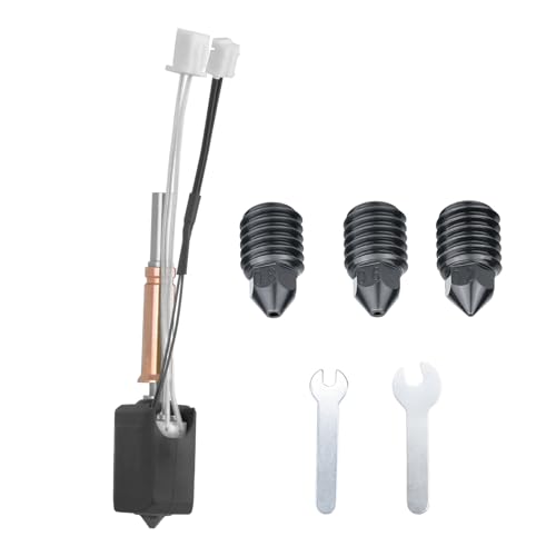 Upgrade Hotend Kit for Anycubic Kobra 3 3D Printer - 24V 60W Ceramic Heater, Quick Swap, Hardened Steel Nozzle 0.2/0.4/0.6/0.8mm, Integrated Heating Block & Heatbreak