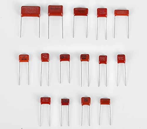180PCS 15 Values Metallized Film Capacitor