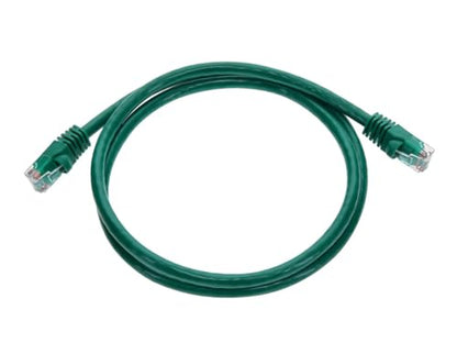 Monoprice 3FT 24AWG Cat5e 350MHz UTP Ethernet Bare Copper Network Cable - Green - color: Green, size: 3 Feet