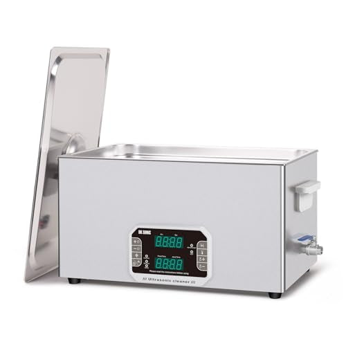DK SONIC Professional Ultrasonic Cleaner 22L, 480W Heavy-Duty Sonic Cleaner with Timer,Heater&Touch Control, Multi-Application for Motorcycle Engines, Carburetors, Chains (Include Basket) - size: 22L