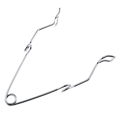 E-outstanding 4-Pack Steel Wire Test Tube Clamp 145mm Fit for 5-40mm Tube Heating Glass Tube Tongs Supplies Lab Test Tube Holder Sprung Tool