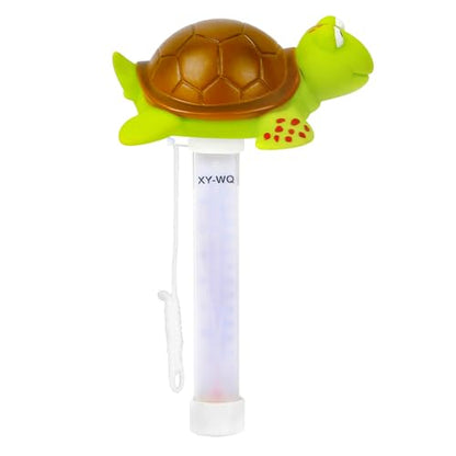 XY-WQ Turtle Floating Pool Thermometer with String, Easy-Read