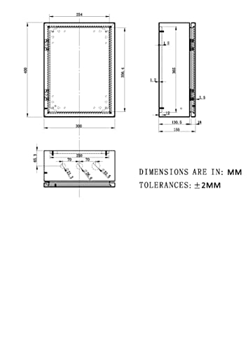 IP65 Weatherproof Stainless Steel Box Wall-Mounted Electronic Equipment Enclosure Box with Mounting Plate and Wall Bracket (16'' x 12'' x 6'')… - size: 16" x 12" x 6"