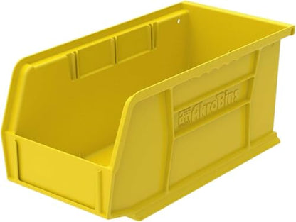 Akro-Mils 30230 AkroBins Plastic Storage Bins, 11"x5"x5", Yellow, 12-Pack - color: Yellow