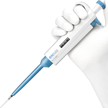 ONiLAB Lab Micropipette, Single Channel Adjustable Pipettor, 0.1-2.5ul - style: 0.1-2.5ul
