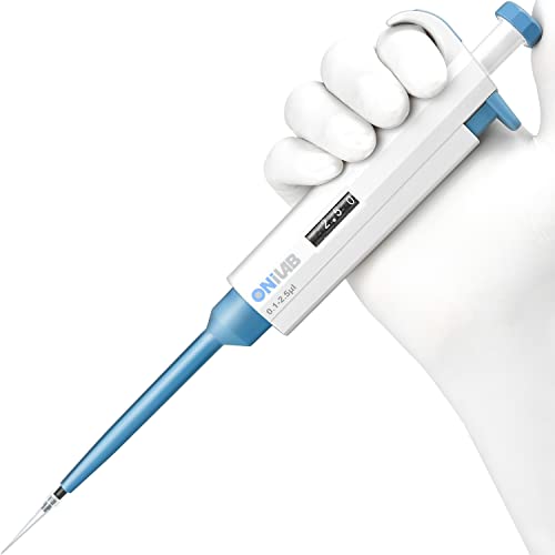 ONiLAB Lab Micropipette, Single Channel Adjustable Pipettor, 0.1-2.5ul - style: 0.1-2.5ul