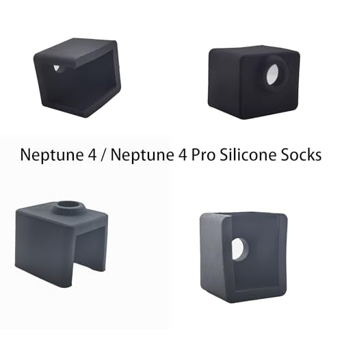 4Pcs Neptune 4 Silicone Socks, Neptune 4 Pro Silicone Socks only Compatible for Elegoo Neptune 4 Pro, Elegoo Neptune 4 3D Printer Extruder Print Head Silicone Cover, - style: 4Pcs Neptune 4 / Neptune 4 Pro Silicone Socks