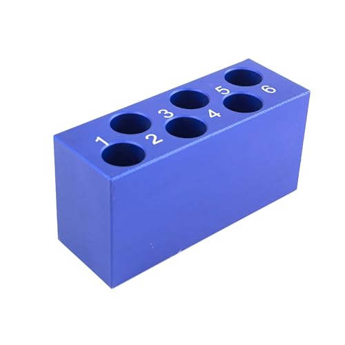 Aluminum Cooling Block - PCR Tubes Cooler, 6 Wells 15ml Centrifuge Tubes, Pack of One - size: 15mL 6 well