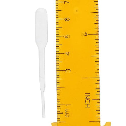 1000 Pieces 0.2 ml Transfer Pipettes with Graduations, Disposable Graduated Pipettes Disposable Dropper for Scientific Experiment, Essential Oils, Make up Tool