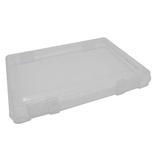 Utoolmart Tool Box Tools Organizer, Plastic Hardware Box Storage for Hardware, Screws, Bolts, Nuts, Nails, Beads, Jewelry 12.2 x 9.1 x 1.8 inches Translucent 1 Pcs - size: G564 Part box 1pcs