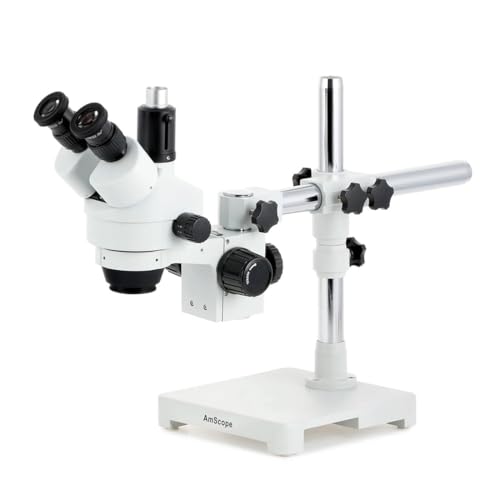 AmScope SM-3T Professional Trinocular Stereo Zoom Microscope, WH10x - style: Microscope