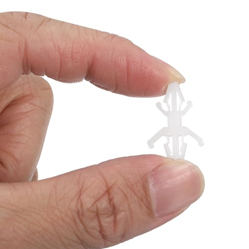 PATIKIL 60PCS PCB Board Isolation Column, Nylon Reverse Locking Circuit Board Clips Standoff Double Head Insulation Bracket Support Height 6.5mm /0.26" - size: 6.5mm /0.26"