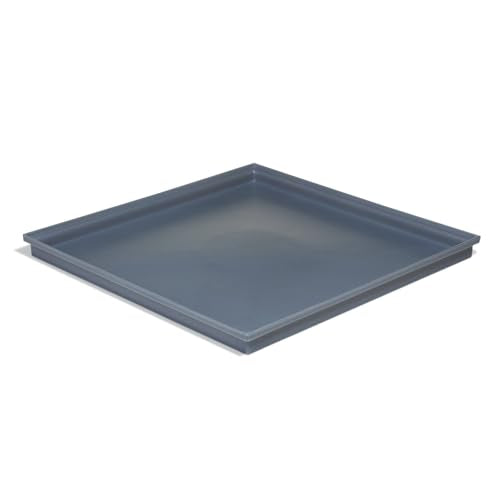 PIG Poly Utility Tray | Plastic Tray | 6.18 Gallon Sump Capacity | 29.5" W x 29.5" L x 2" H | Gray | PMB30613 - size: 29.2" x 29.2" x 2"