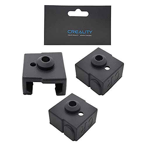 3-Pack Original Creality CR6 SE Hotend Heat Block Silicone Cover Socks for Ender 3 V2 Neo, Ender3 Max Neo, CR-6 Max, CR-5 PRO CR10 Smart 3D Printer Parts & Accessories (Silicone Socks)