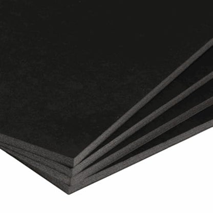 Foam Board 12 x 12 x 1/2" – 10 Pack – Thick Regular Black Foam Board – Rigid Lightweight Panel – Smooth Surface for Signs, Mounting & Displays – Professional Graphic Arts & Exhibit Board - color: Black - 10 Pack, size: 12x12