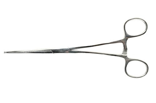 SE 8-Inch Stainless Steel Curved Forceps - Self-Locking, Serrated Tip for Precision Grip and Clamping - Perfect for Crafting, Fishing Tasks, Jewelry Making, and More! -681FC - size: 8", style: Curved