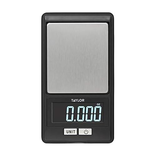 Taylor High-Precision Digital Portioning Scale, 16OZ/500G Capacity - Black - color: Black, size: 16OZ/500G